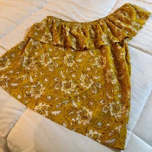 Madewell One Shoulder Floral Top